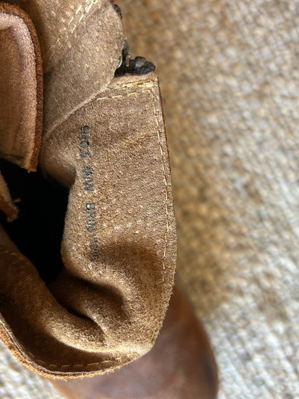 Born Brown Suede Lace-Up Side-Zip Ankle Boots - Picture 5 of 5